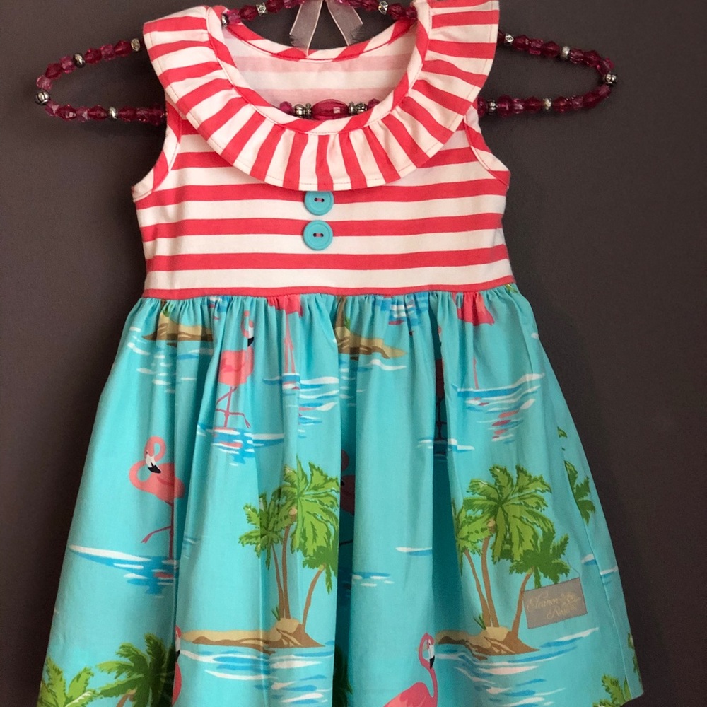 Eleanor Rose Flamingo Dress 18 Months
